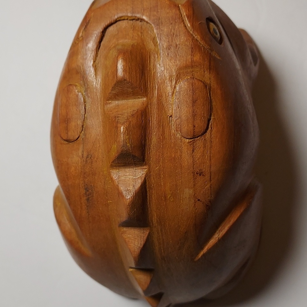 Wooden Frog Rasp Musical Instrument Percussion Hand Crafted - Picture 10 of 13